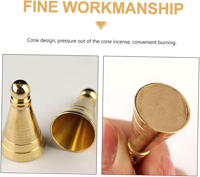 12 Pcs DIY Cone Incense Press Mold Kit for Tea Room Supply - Image 3
