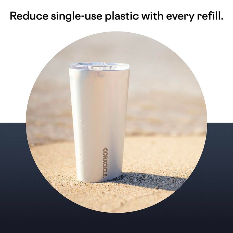 Corkcicle x Captain Marvel Classic Insulated Coffee Mug with Lid  24 oz - Stainless Steel Travel Tumbler Keeps Drinks Cold 9+hrs  Hot 3hrs - Cupholder Friendly Travel Coffee Tumbler - Image 5