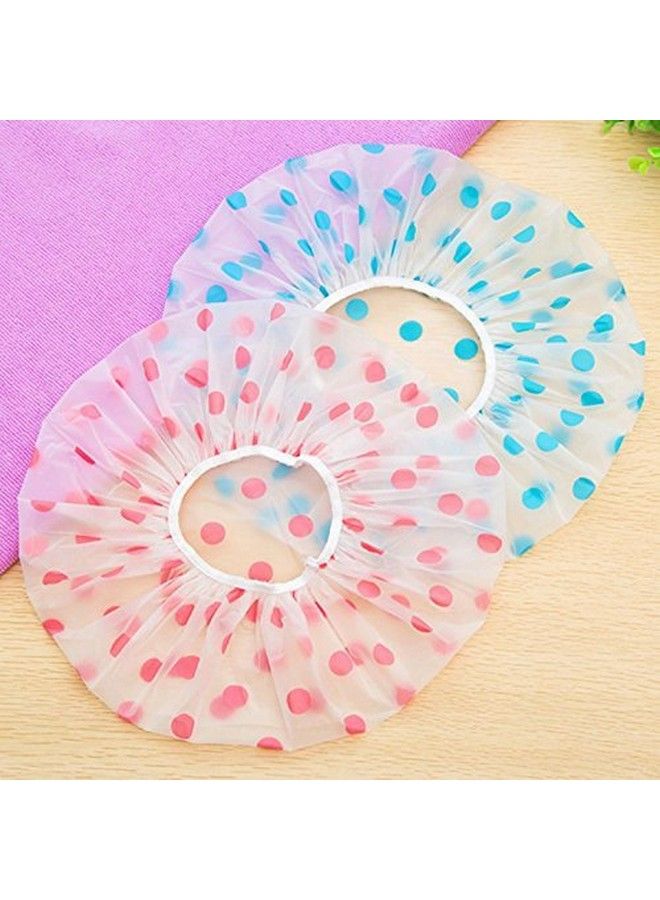 Garden Of Arts Reusable Shower Caps Waterproof Women Ladies Bath Cap For Long Hair Random Color (Pack Of 3) - Image 3