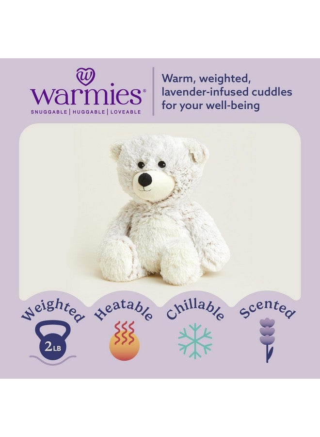 warmies Microwavable & Weighted Stuffed Animals, Marshmallow Brown Bear - Heated Stuffed Animal Plushie for Warmth & Comfort - Soft Plush Toys for Adults & Children (Boys, Girls, Babies & Toddlers) - Image 2