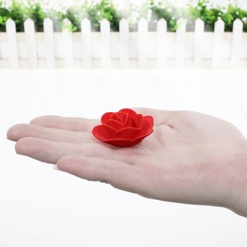 Vignor 500 Pcs 1.4 Inch Mini Artificial Flowers Head Bulk 5 in 1 Set Faux Foam Fake Small Rose Tiny Baby Flores Bouquet Cake Gift Home Decoration DIY Craft (Multiple Mixed Color) - Image 4