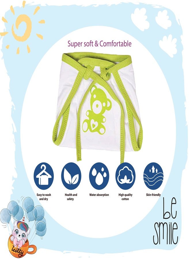 Babloo New Born Baby Clothes | Nappies | Cloth Diaper | Langot | Reusable Nappy | Washable Langotis | Cotton | Summer Wear | Gift Combo | Boys & Girls (0 to 6 Month) (Pack of 12 Pcs) - Image 5