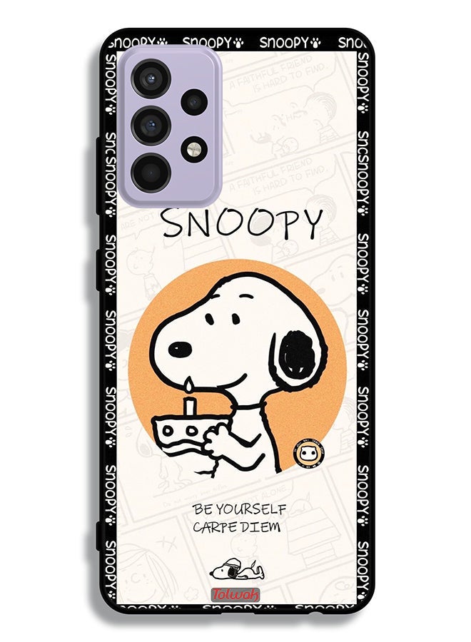 Tolwak Samsung Galaxy A52 4G Protective Case Cover Snoopy Be Yourself - Image 1