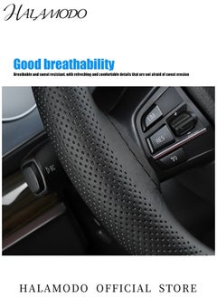 Car Steering Wheel Cover Universal Leather Car Stitch On Wrap Cover DIY Sewing Cover Breathable Anti Slip Car Wheel Cover Protector with Needle & Thread for Most Cars & SUVs - pzsku/ZB3F85F6070EFA9FE3D3CZ/45/_/1735886490/7ece3df2-4f83-4edf-a48b-cc58bac50586