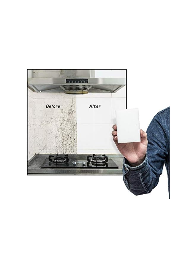 promass Extra Large Eraser Sponge,Extra Thick, Long Lasting, Multi-Purpose Scrubber Foam Cleaning Pads,Magic Sponge Eraser Sponge for Bathtub, Floor, Baseboard, Bathroom, Wall Cleaning (50 Pack) - Image 4