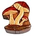 The Handcrafted Mushroom  All Natural Wood Intarsia Puzzle Box  Handcrafted with Secret Compartment - Image 2