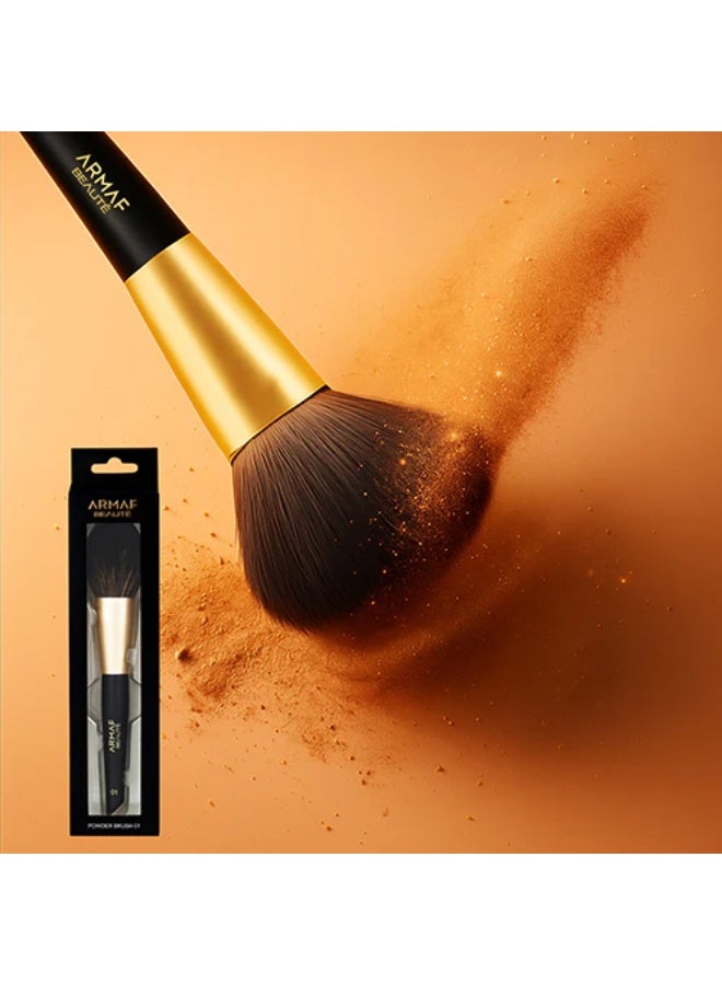 Armaf Beaute Powder Brush Soft, Fluffy Makeup Brush, Lightweight, Blending Brush, Setting Powder, Bronzer & Finishing Makeup - Image 3