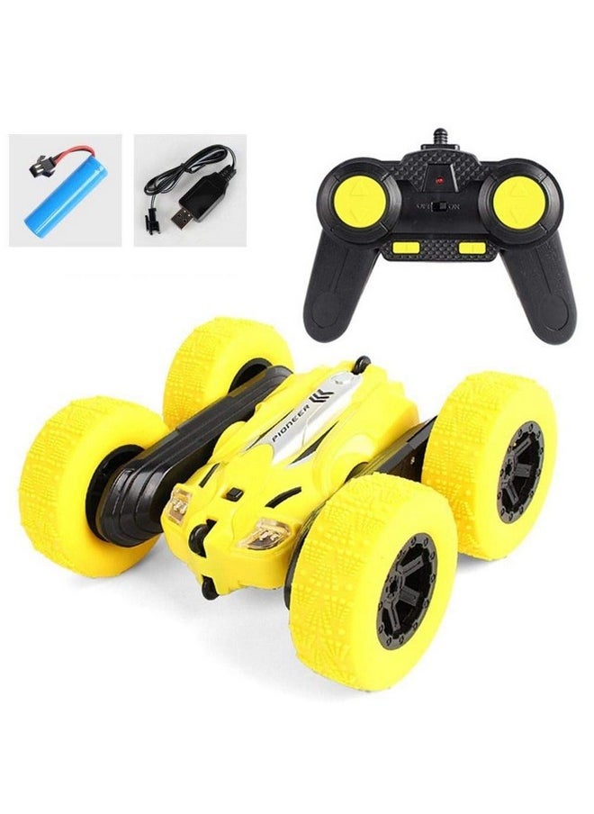 vGRASSP VGRASSP Double Flip 360 Degree Drift Stunt Racing Car Off Road Vehicle - 4WD RC Car with LED Headlights Colour and Design as per Stock  - Image 1