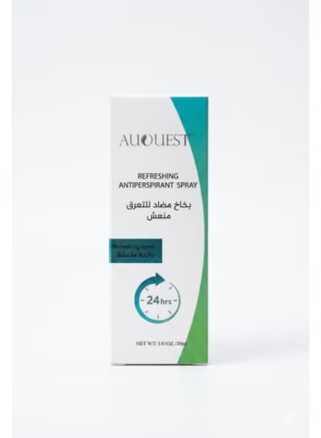 AUQUEST Refreshing Anti-Perspirant Spray – 24H Protection 30ml