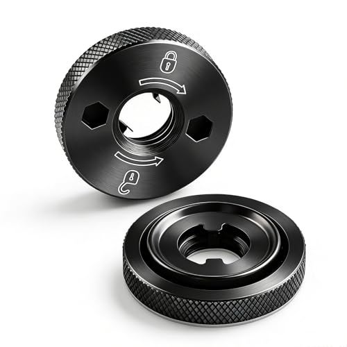 Ciuouient N484249 Angle Grinder Flanged Hex Nut Compatible with Grinder DCG413B DCG413B-B3 DCG413P2-B3 DCG413R2 DCG414B DCG414T1 DCG414T2 DCG414T2-B3 DWE43214N DWE43231VS(2pcs) - Image 1