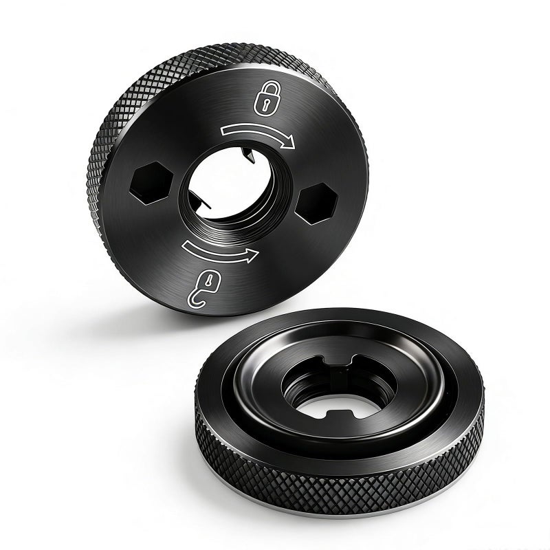 Ciuouient N484249 Angle Grinder Flanged Hex Nut Compatible with Grinder DCG413B DCG413B-B3 DCG413P2-B3 DCG413R2 DCG414B DCG414T1 DCG414T2 DCG414T2-B3 DWE43214N DWE43231VS(2pcs) - Image 2