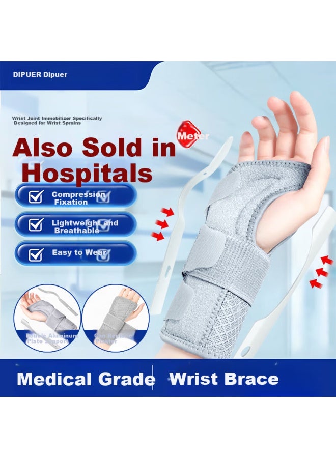 Dipple Diple Medical Wrist Joint Immobilizer Brace Wrist Support Wrist Fracture Tendonitis Wristband Sprain Left - Image 1