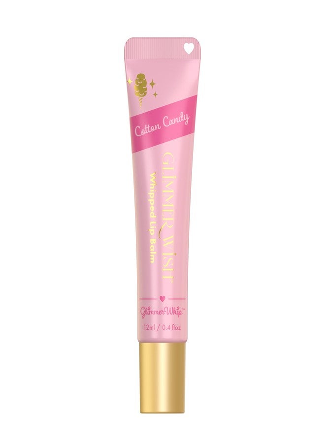 Glimmer Wish Glimmer Whip Hydrating Lip Balm, Whipped Lip Butter Treatment with Organic Nourishing Oils and Butters, Vegan and Cruelty Free Lip Moisturizer for Soft Lips (Cotton Candy - Image 1
