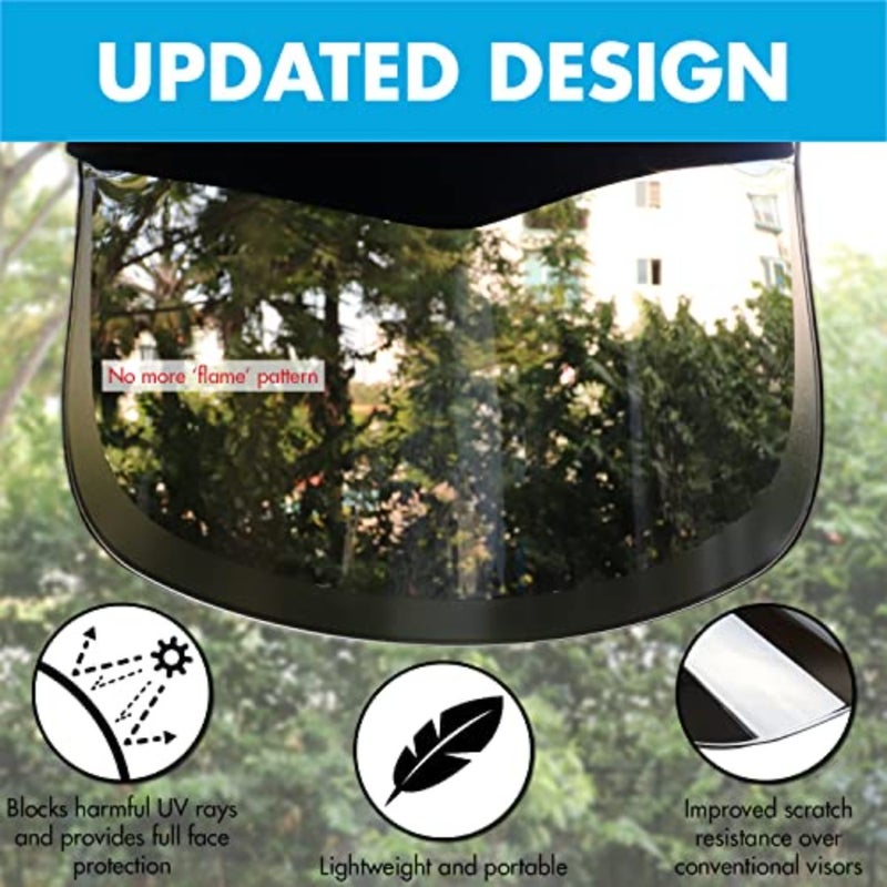 Sun Visor Hat Cap UV Protection - Premium Adjustable Solar Headband Face Shield - Image 3