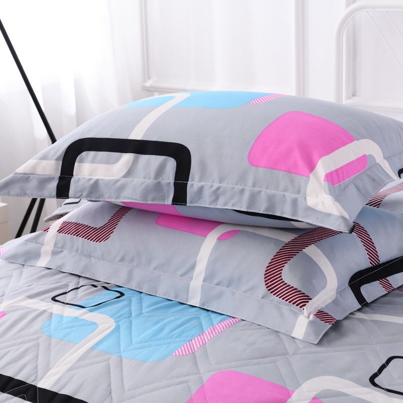 Pair Of Pillowcases For Street Stalls Pillowcases Pillowcases One Pair Single Simple Thickened Student Dormitory Pillow Leather Pillowcases - Image 2