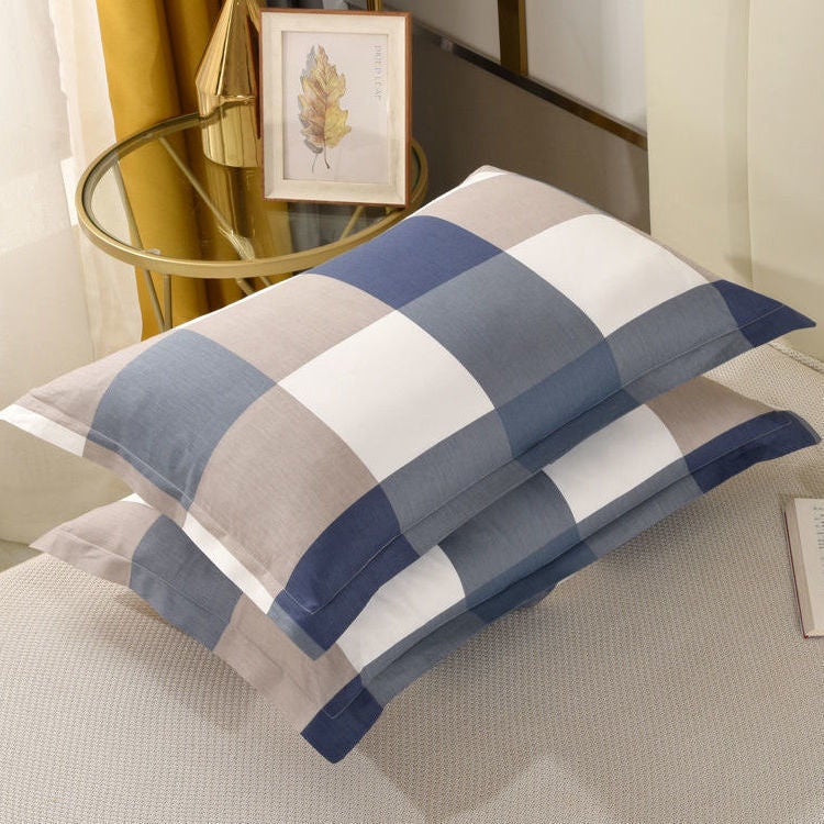 Pair Of Pillowcases For Street Stalls Pillowcases Pillowcases One Pair Single Simple Thickened Student Dormitory Pillow Leather Pillowcases - Image 4