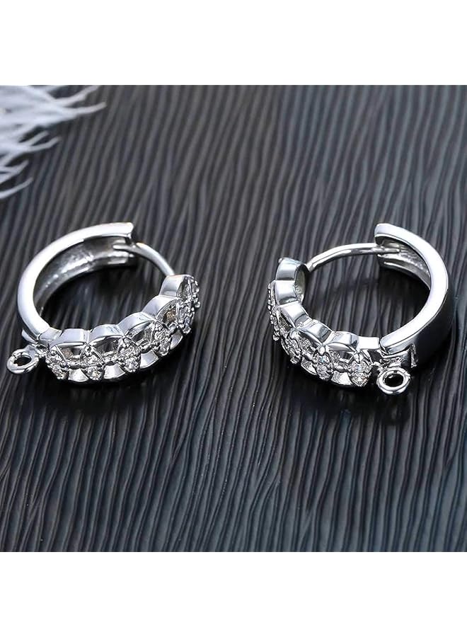 إيروريكس قرط نسائي من الفضة الإسترلينية عيار 925 مرصع بكريستال الزركونيا مضاد للحساسية وخالٍ من النيكل 002 - Image 4