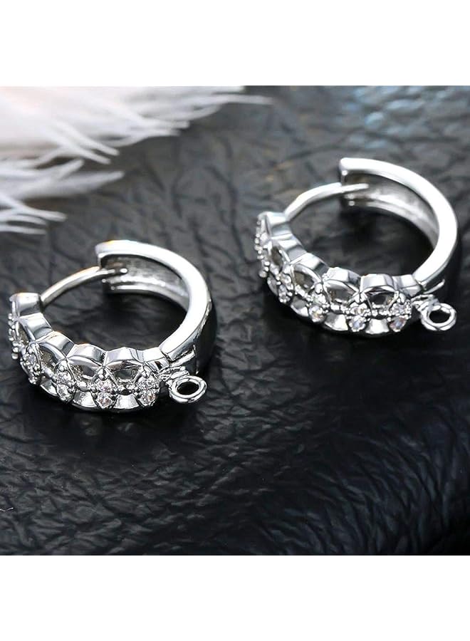 إيروريكس قرط نسائي من الفضة الإسترلينية عيار 925 مرصع بكريستال الزركونيا مضاد للحساسية وخالٍ من النيكل 002 - Image 5