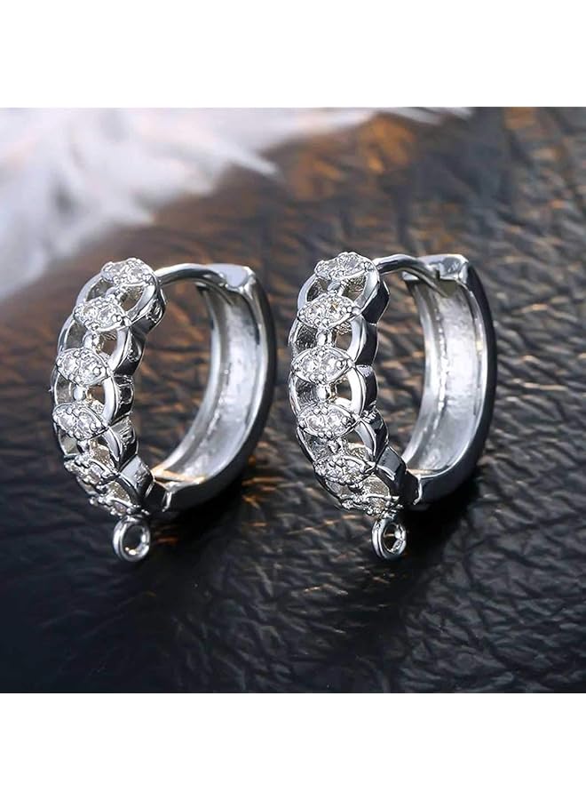 إيروريكس قرط نسائي من الفضة الإسترلينية عيار 925 مرصع بكريستال الزركونيا مضاد للحساسية وخالٍ من النيكل 002 - Image 3