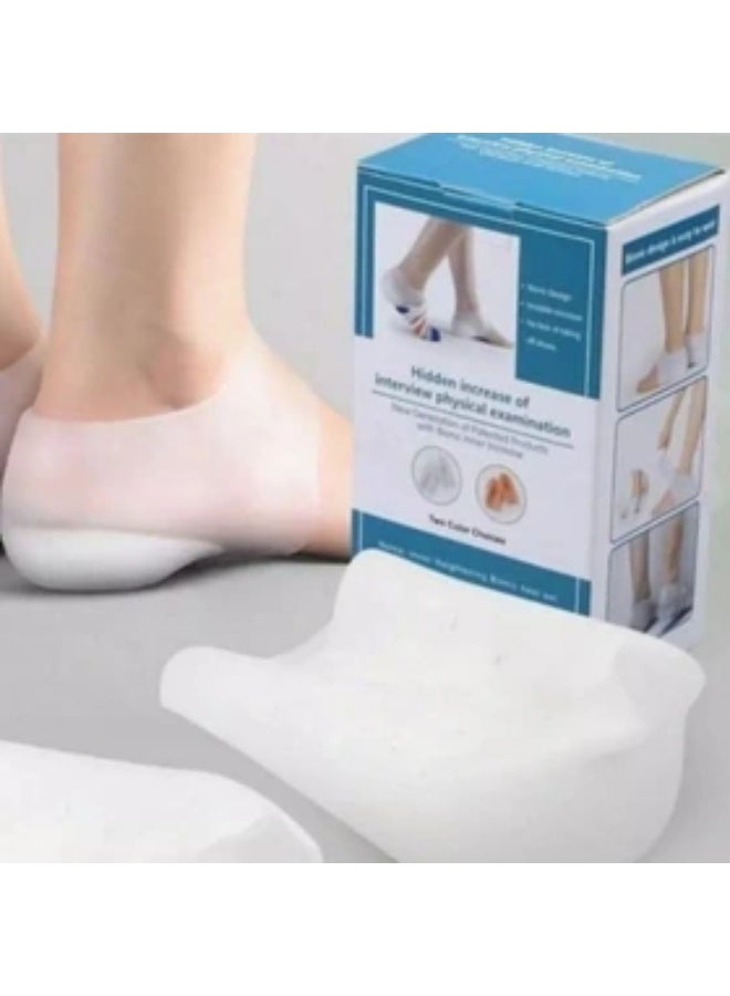 Invisible Heightening Insole Silicone Physical Bionic Interior Heightening Protection Heel Multiple Models Shoe Accessories pair - Image 2