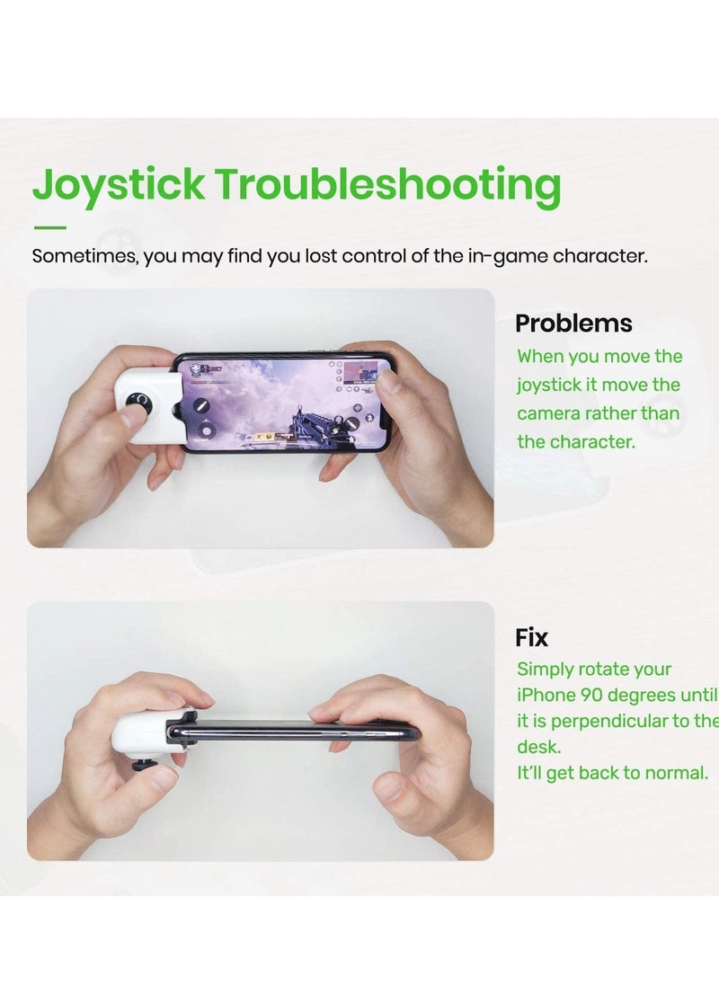 Y&D - For Yao L1 PRO Mobile Game Controller Joystick for iPhone (iOS 13.4 or Later, iOS Games), Gaming Gamepad Compatible with PUBGG Mobile, Call of Duty Mobile(CODM), Genshin Impact (Pink) - Image 1