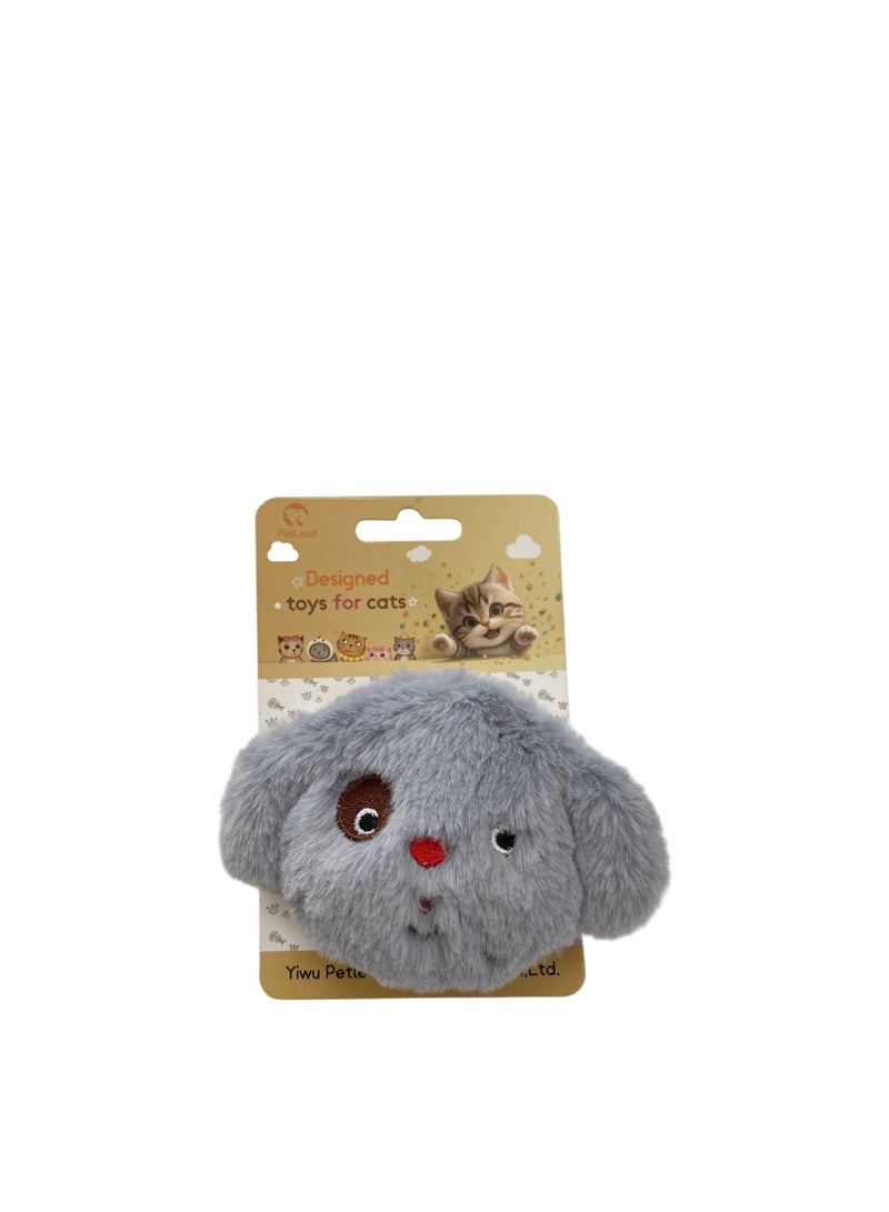 Cute Puppy Pattern Plush Catnip Toys For Cats - Image 1