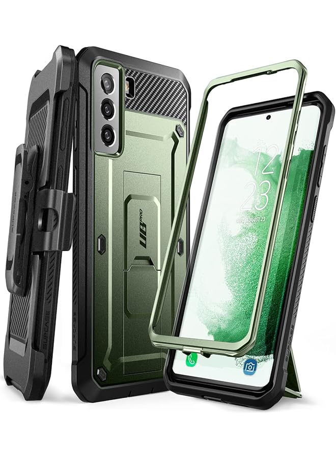 SupCase Unicorn Beetle Pro Series Case For Samsung Galaxy S22 5G 2022 Release Rugged Dual Layer Case And Kickstand Without Screen Protector Guldan Green - Image 1