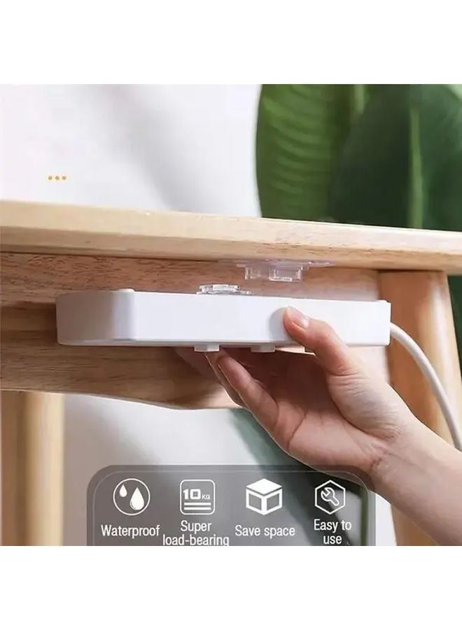 20pcs Clear Acrylic Dual Sided Adhesive Wall Hooks Adjustable Suction Cup Mount - Image 5