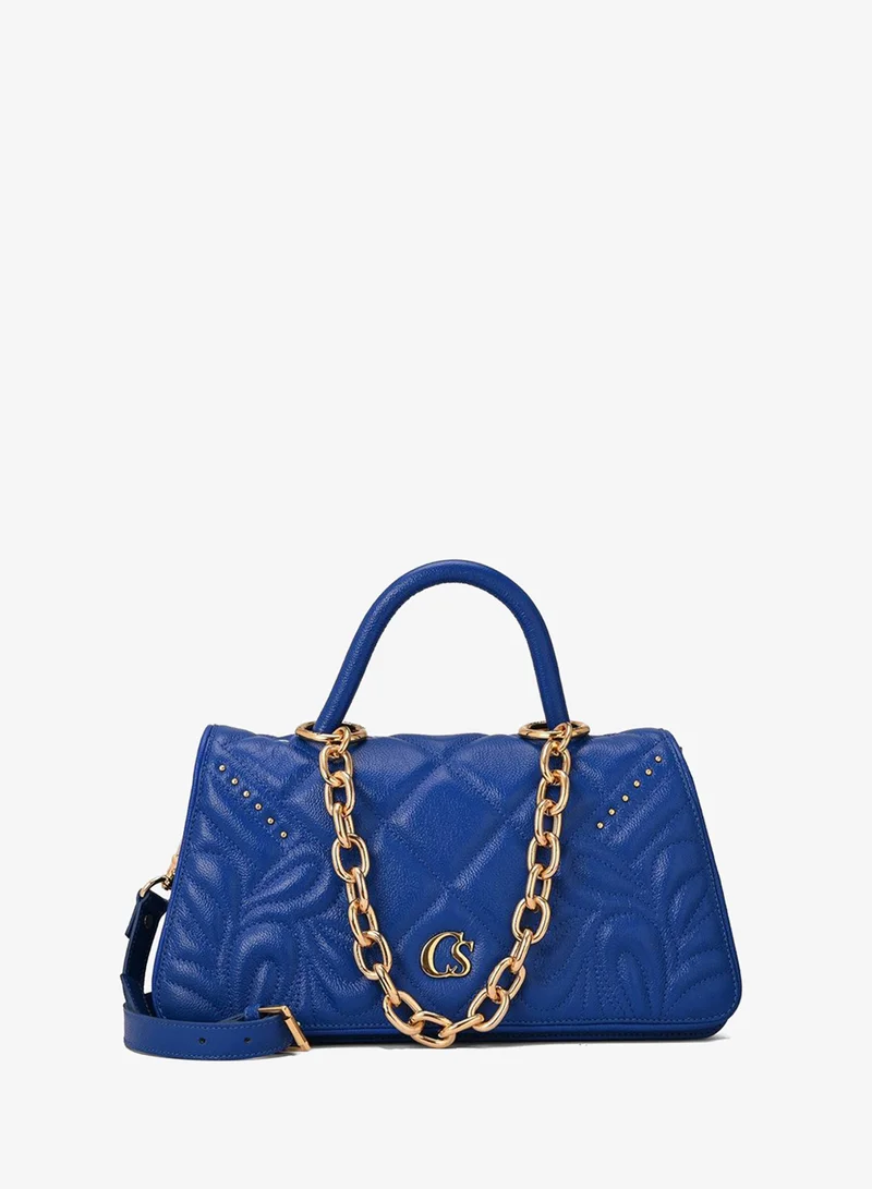 Carmen Steffens  Quilted Bag Chain Blue for Women | Best Price UAE