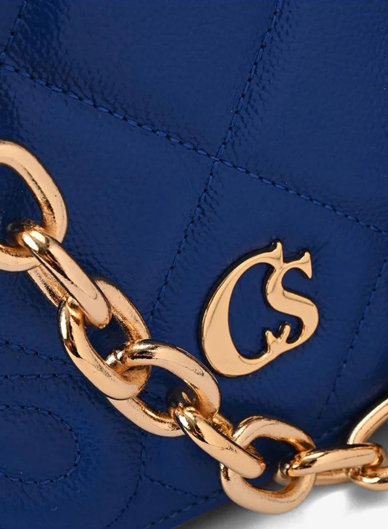 Carmen Steffens  Quilted Bag Chain Blue for Women | Best Price UAE