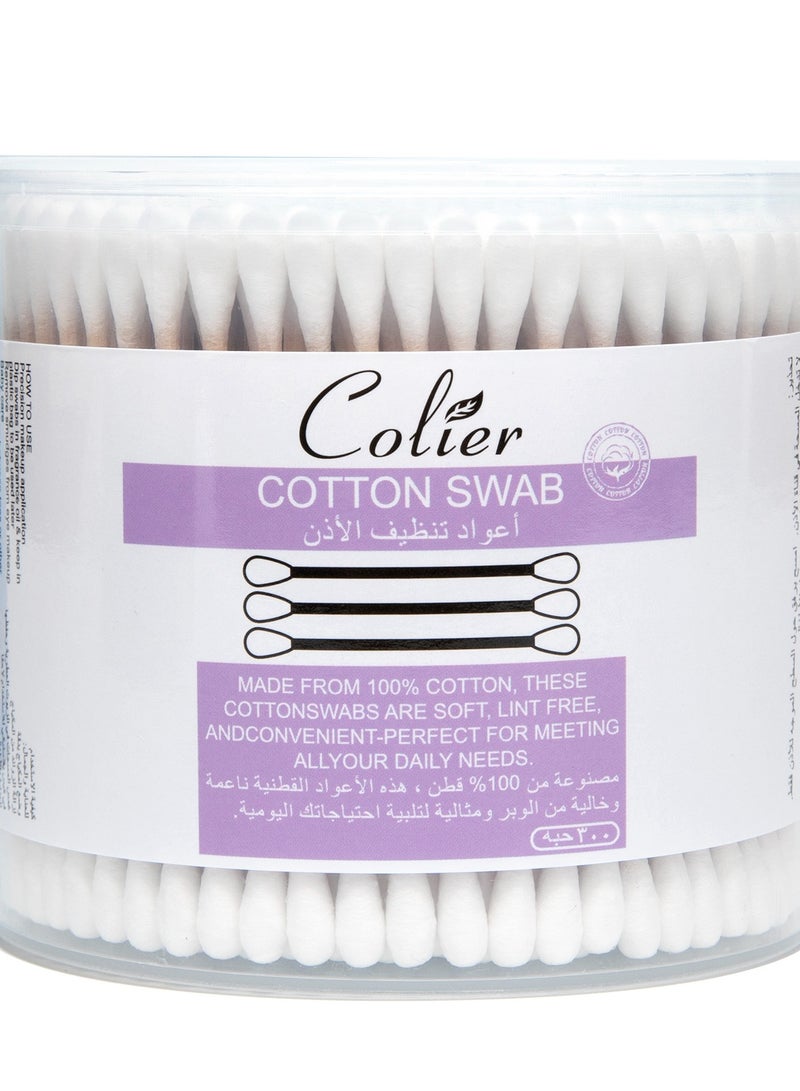 COLIER COTTON SWAP MADE FROM 100% COTTON, THESE COTTON SWABS ARE SOFT, LINT FREE, AND CONVENIENT – PERFECT FOR MEETING ALL YOUR DAILY NEEDS - Image 2