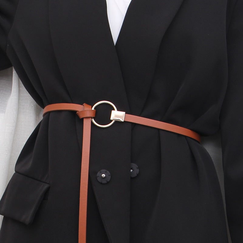 Womens Simple Belt for Dresses, Coats, Shirts A135 camel