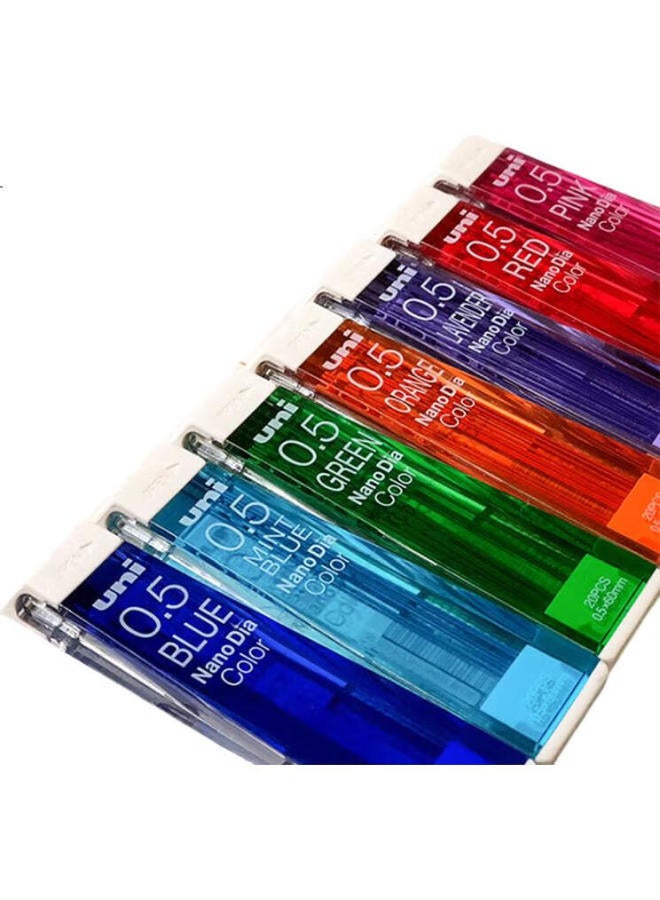 Uni إعادة تعبئة قلم رصاص ملون قابل للمسح Uni Mitsubishi 202Ndc 0.5 مم للطلاب للرسم، التحديد، تدوين الملاحظات، كتابة اليوميات، إعادة تعبئة قلم رصاص ميكانيكي، أحمر، 20 قطعة/أنبوب - Image 2