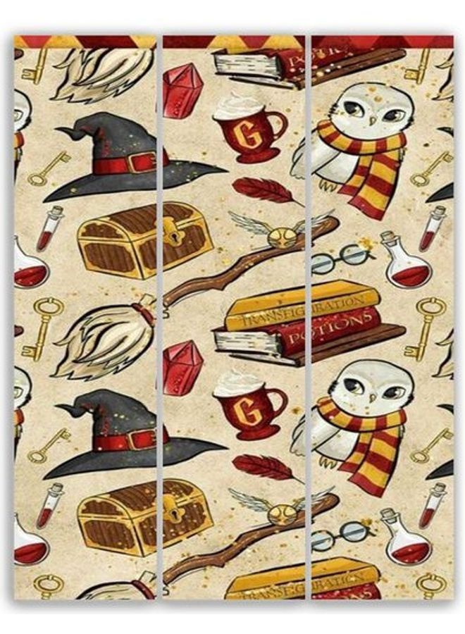 NIBEMINENT 3-Piece Harry Potter Themed Wall Painting Set Multicolour M - Image 1