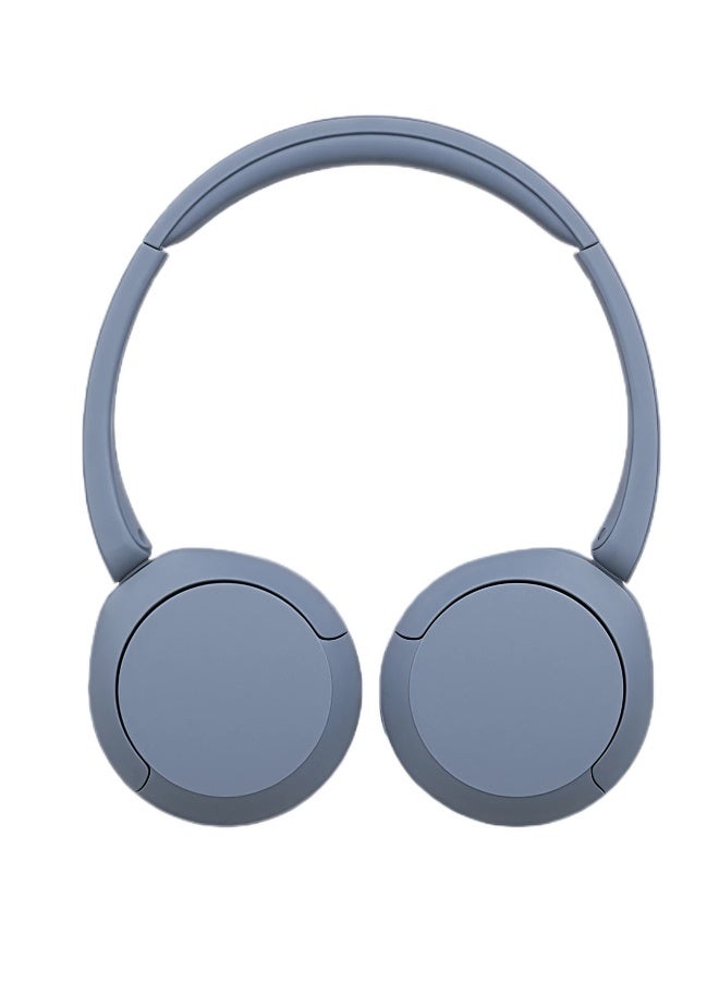 سوني سماعات رأس لاسلكية WH-CH520 بتقنية بلوتوث، توضع على الأذن، مزودة بميكروفون وبطارية تدوم حتى 50 ساعة مع شحن سريع لإجراء المكالمات الهاتفية، لون أزرق - Image 5