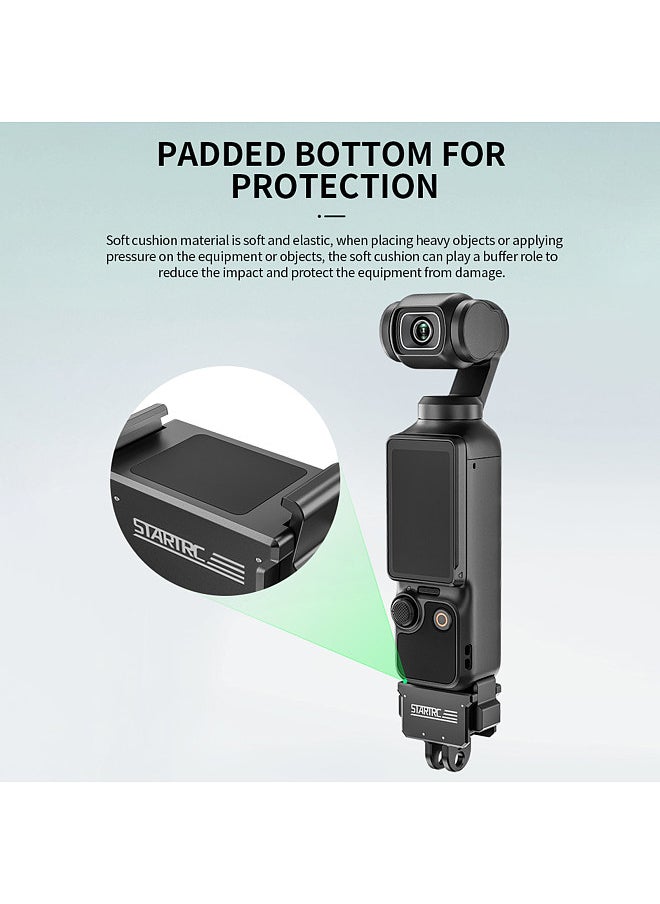 STARTRC Quick Release Tripod Mount Adapter Aluminum Alloy Quick Release Bracket Replacement for DJI OSMO Pocket 3 Accessories  - Image 4