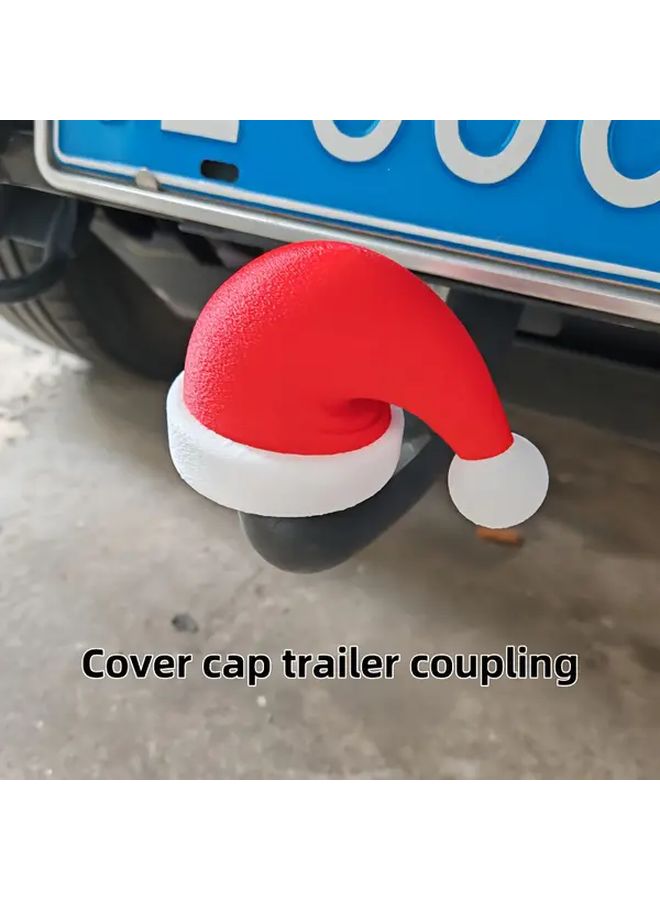 Santa Hat Style Trailer Hitch Cover Heavy Duty Dust Snow Protection - Image 2