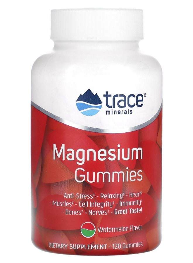 Trace Minerals Magnesium Gummies Watermelon 120 Gummies
