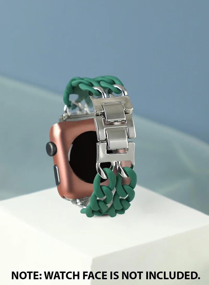 Haute Sauce Solid Casual Chain Strap Alloy Apple Watch Strap For Women | 42mm/44mm/45mm