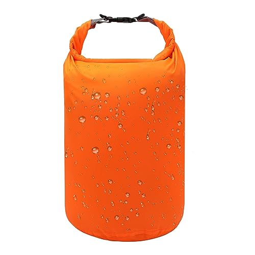 R2Depot Waterproof Dry Bag, 5L/10L/20L/40L/70L Dry Storage Bag for Kayaking, Gym, Hiking, Swimming (Orange, 20L) - Image 1