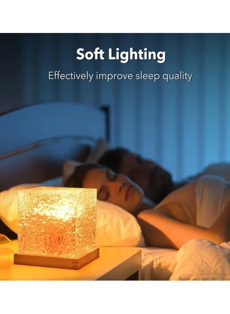 Smart Crystal Ocean Wave Lamp 16 Color Crystal Lamp LED Night Light with Remote for Bedroom USB Rechargeable Bedside Lamps Romantic Lighting  - Image 4