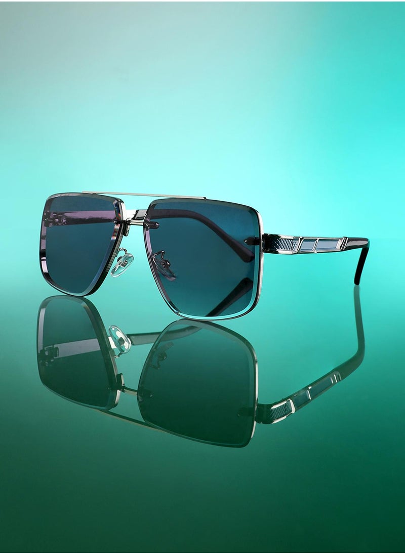 Haute Sauce Block Aviator Sunglasses  - Image 1