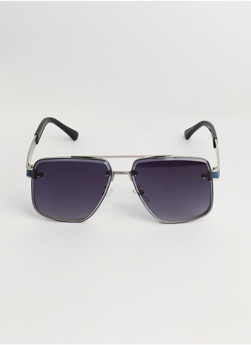 Haute Sauce Block Aviator Sunglasses  - Image 4