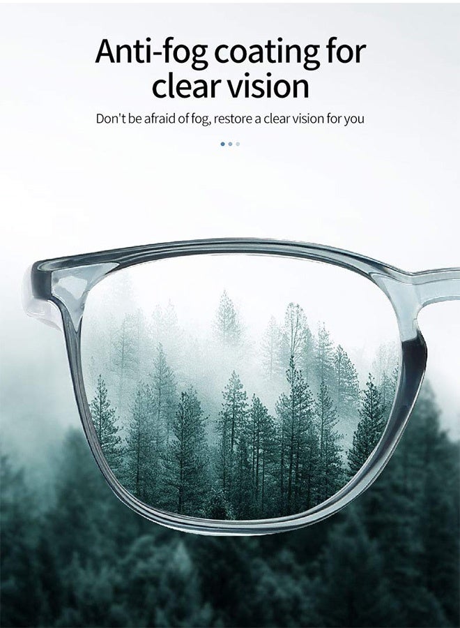 Safety Goggles with Side Shields 1-Pack Anti-Fog Dust-proof Scratch-proof Splash-proof Chemical Wrapped Eye Protection Nurse Worker Architect Clear - Image 4