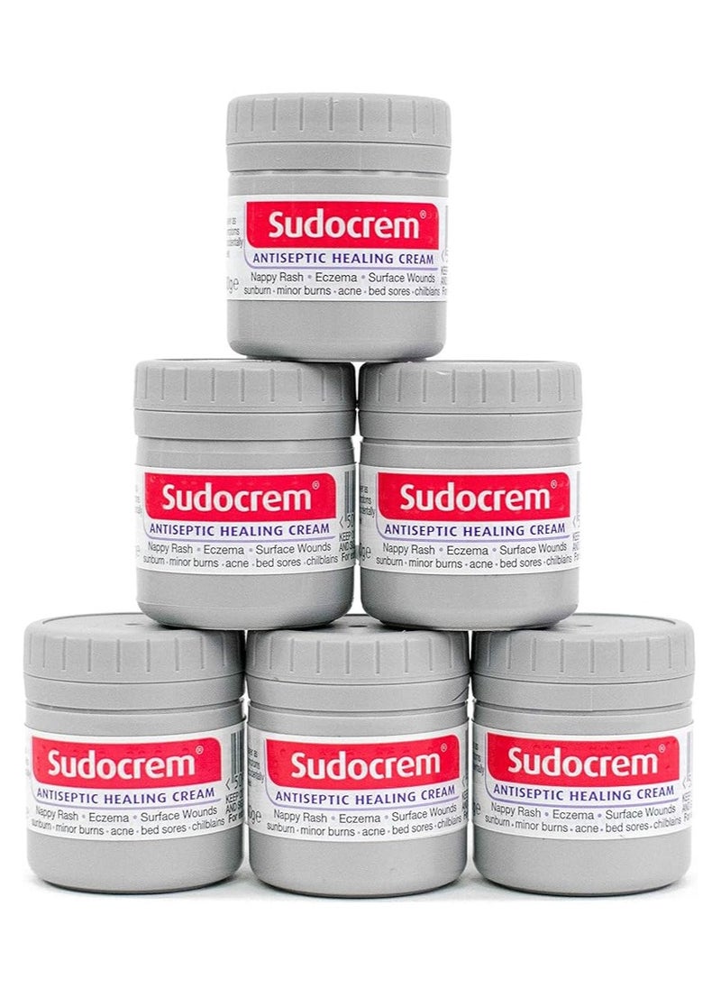 Sudocrem Antiseptic Healing Cream 250g – Pack of 6 | Advanced Skin Repair Formula for Cuts, Burns, Dryness, Rashes & Infections  - Image 1
