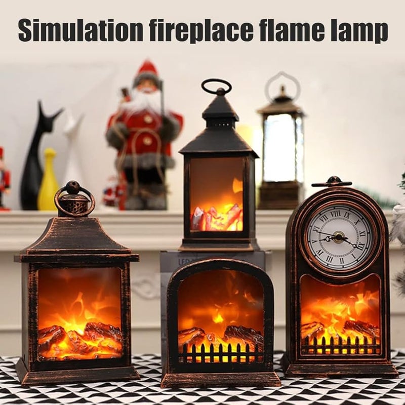 مصباح طاولة جيه تي إل بي للمدفأة بالفوانيس LED، ديكور داخلي وخارجي لعيد الميلاد، اللون 536 - Image 5
