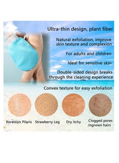 Rightsure 5Pcs Luffa Bath Glove, Exfoliating Glove and Shower Loofah Set Bat for Men Women Scrubber to Deep Clean Relax Your Body, 31.5 * 3.7 inch  - Image 4
