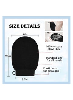 Rightsure 5Pcs Luffa Bath Glove, Exfoliating Glove and Shower Loofah Set Bat for Men Women Scrubber to Deep Clean Relax Your Body, 31.5 * 3.7 inch  - Image 2