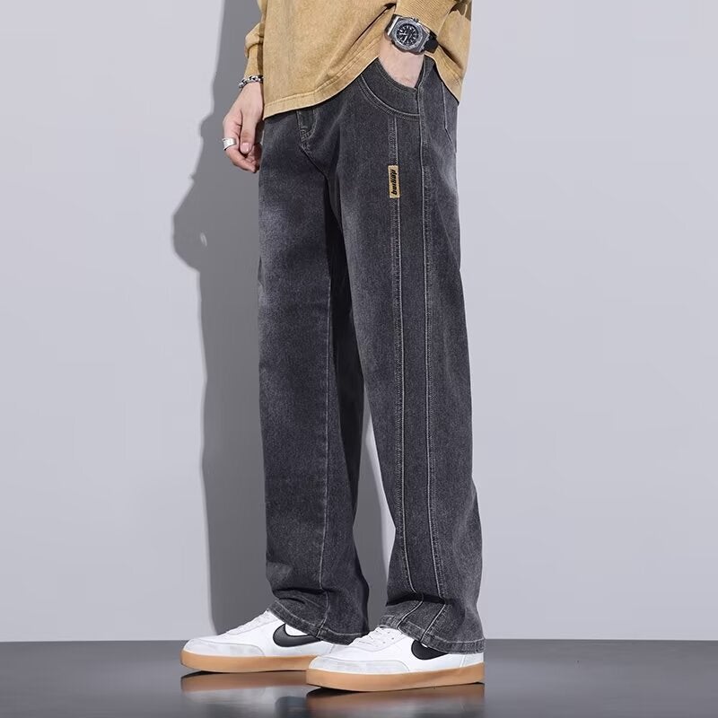 Unisex Classic Denim Jeans Loose Fit Daily Outdoor Wear - Image 1