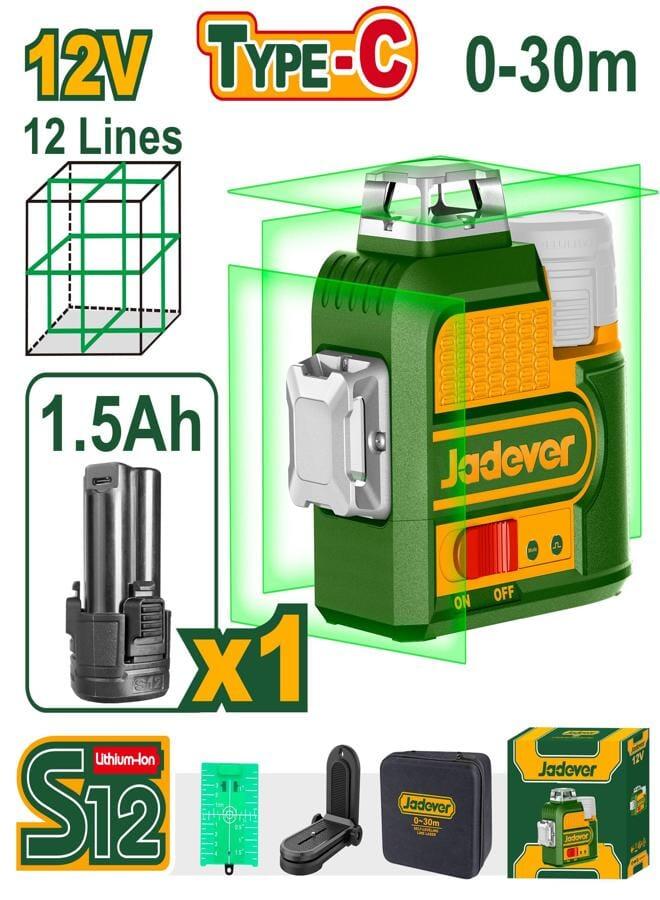 Jadever Cordless 3D Laser Level Jdle8M12